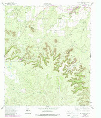 Millican Mountains Texas Historical topographic map, 1:24000 scale, 7.5 X 7.5 Minute, Year 1962