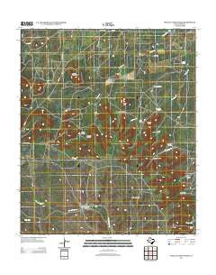Millican Mountains Texas Historical topographic map, 1:24000 scale, 7.5 X 7.5 Minute, Year 2012