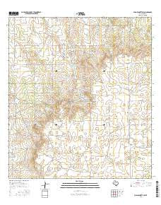Mills Bennett SW Texas Current topographic map, 1:24000 scale, 7.5 X 7.5 Minute, Year 2016