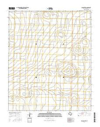 Milo Center Texas Current topographic map, 1:24000 scale, 7.5 X 7.5 Minute, Year 2016