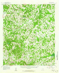 Minden Texas Historical topographic map, 1:62500 scale, 15 X 15 Minute, Year 1960