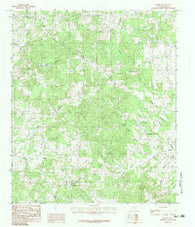 Minden Texas Historical topographic map, 1:24000 scale, 7.5 X 7.5 Minute, Year 1983