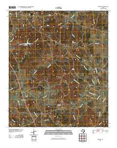 Minden Texas Historical topographic map, 1:24000 scale, 7.5 X 7.5 Minute, Year 2010