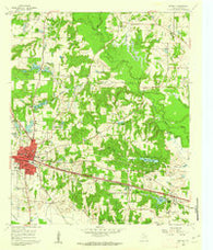 Mineola Texas Historical topographic map, 1:24000 scale, 7.5 X 7.5 Minute, Year 1960