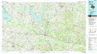 Mineola Texas Historical topographic map, 1:100000 scale, 30 X 60 Minute, Year 1991