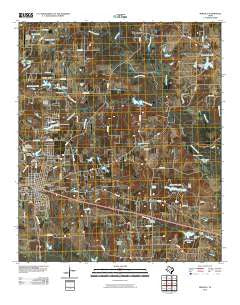 Mineola Texas Historical topographic map, 1:24000 scale, 7.5 X 7.5 Minute, Year 2010
