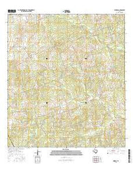 Mineral Texas Current topographic map, 1:24000 scale, 7.5 X 7.5 Minute, Year 2016