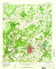 Mineral Wells Texas Historical topographic map, 1:62500 scale, 15 X 15 Minute, Year 1959