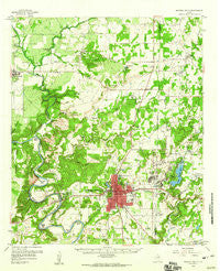 Mineral Wells Texas Historical topographic map, 1:62500 scale, 15 X 15 Minute, Year 1959