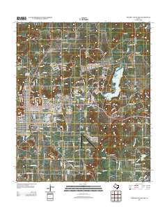 Mineral Wells East Texas Historical topographic map, 1:24000 scale, 7.5 X 7.5 Minute, Year 2012