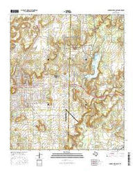 Mineral Wells East Texas Current topographic map, 1:24000 scale, 7.5 X 7.5 Minute, Year 2016