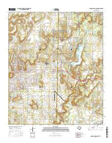 Mineral Wells East Texas Current topographic map, 1:24000 scale, 7.5 X 7.5 Minute, Year 2016