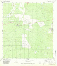 Mirando City Texas Historical topographic map, 1:24000 scale, 7.5 X 7.5 Minute, Year 1980