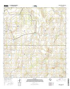 Mirasol Creek Texas Current topographic map, 1:24000 scale, 7.5 X 7.5 Minute, Year 2016