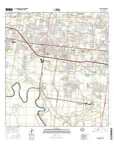 Mission Texas Current topographic map, 1:24000 scale, 7.5 X 7.5 Minute, Year 2016