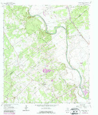 Mission Valley Texas Historical topographic map, 1:24000 scale, 7.5 X 7.5 Minute, Year 1963