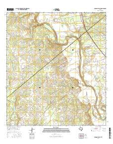 Mission Valley Texas Current topographic map, 1:24000 scale, 7.5 X 7.5 Minute, Year 2016