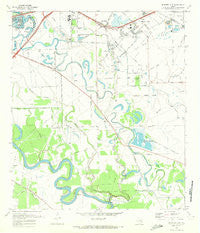 Missouri City Texas Historical topographic map, 1:24000 scale, 7.5 X 7.5 Minute, Year 1970