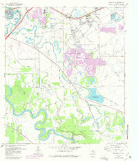 Missouri City Texas Historical topographic map, 1:24000 scale, 7.5 X 7.5 Minute, Year 1970