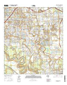 Missouri City Texas Current topographic map, 1:24000 scale, 7.5 X 7.5 Minute, Year 2016