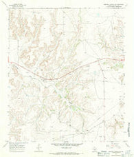 Mitchell Canyon NE Texas Historical topographic map, 1:24000 scale, 7.5 X 7.5 Minute, Year 1967