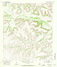 Mitchell Draw Texas Historical topographic map, 1:24000 scale, 7.5 X 7.5 Minute, Year 1969