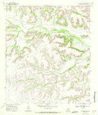 Mitchell Draw Texas Historical topographic map, 1:24000 scale, 7.5 X 7.5 Minute, Year 1969