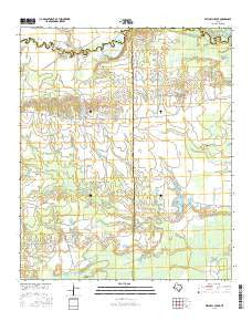 Mitchell Creek Texas Current topographic map, 1:24000 scale, 7.5 X 7.5 Minute, Year 2016