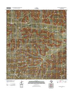 Mitchell Draw Texas Historical topographic map, 1:24000 scale, 7.5 X 7.5 Minute, Year 2012