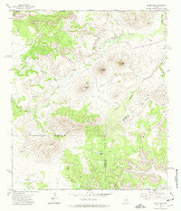 Mitre Peak Texas Historical topographic map, 1:24000 scale, 7.5 X 7.5 Minute, Year 1972