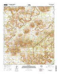 Mitre Peak Texas Current topographic map, 1:24000 scale, 7.5 X 7.5 Minute, Year 2016