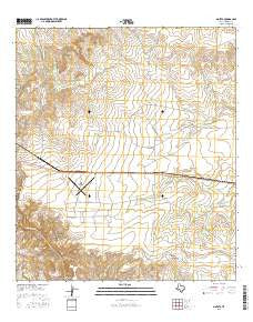Mofeta Texas Current topographic map, 1:24000 scale, 7.5 X 7.5 Minute, Year 2016