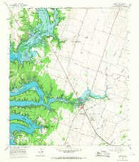 Moffat Texas Historical topographic map, 1:24000 scale, 7.5 X 7.5 Minute, Year 1965