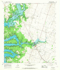 Moffat Texas Historical topographic map, 1:24000 scale, 7.5 X 7.5 Minute, Year 1965