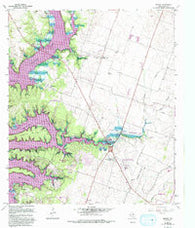 Moffat Texas Historical topographic map, 1:24000 scale, 7.5 X 7.5 Minute, Year 1965