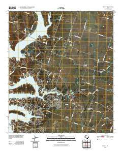 Moffat Texas Historical topographic map, 1:24000 scale, 7.5 X 7.5 Minute, Year 2010