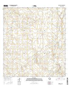 Mogotes Hill Texas Current topographic map, 1:24000 scale, 7.5 X 7.5 Minute, Year 2016