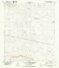 Molesworth Mesa North Texas Historical topographic map, 1:24000 scale, 7.5 X 7.5 Minute, Year 1979