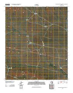 Molesworth Mesa North Texas Historical topographic map, 1:24000 scale, 7.5 X 7.5 Minute, Year 2010