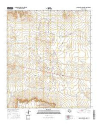 Molesworth Mesa North Texas Current topographic map, 1:24000 scale, 7.5 X 7.5 Minute, Year 2016