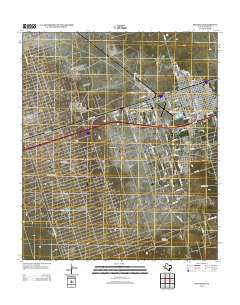 Monahans Texas Historical topographic map, 1:24000 scale, 7.5 X 7.5 Minute, Year 2012