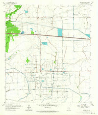 Monroe City Texas Historical topographic map, 1:24000 scale, 7.5 X 7.5 Minute, Year 1961