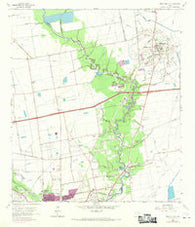 Mont Belvieu Texas Historical topographic map, 1:24000 scale, 7.5 X 7.5 Minute, Year 1961