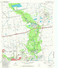 Mont Belvieu Texas Historical topographic map, 1:24000 scale, 7.5 X 7.5 Minute, Year 1982