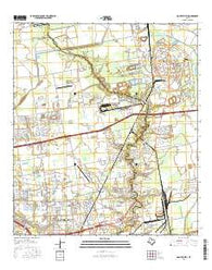 Mont Belvieu Texas Current topographic map, 1:24000 scale, 7.5 X 7.5 Minute, Year 2016