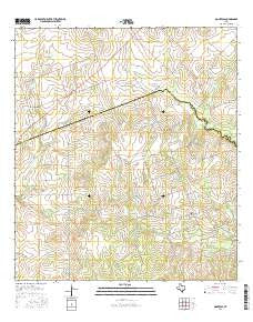 Monteola Texas Current topographic map, 1:24000 scale, 7.5 X 7.5 Minute, Year 2016