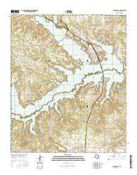 Monticello Texas Current topographic map, 1:24000 scale, 7.5 X 7.5 Minute, Year 2016