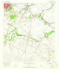 Montopolis Texas Historical topographic map, 1:24000 scale, 7.5 X 7.5 Minute, Year 1955