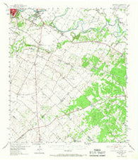 Montopolis Texas Historical topographic map, 1:62500 scale, 15 X 15 Minute, Year 1955