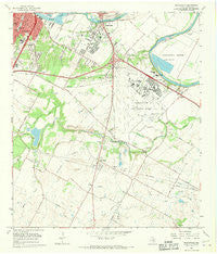 Montopolis Texas Historical topographic map, 1:24000 scale, 7.5 X 7.5 Minute, Year 1966